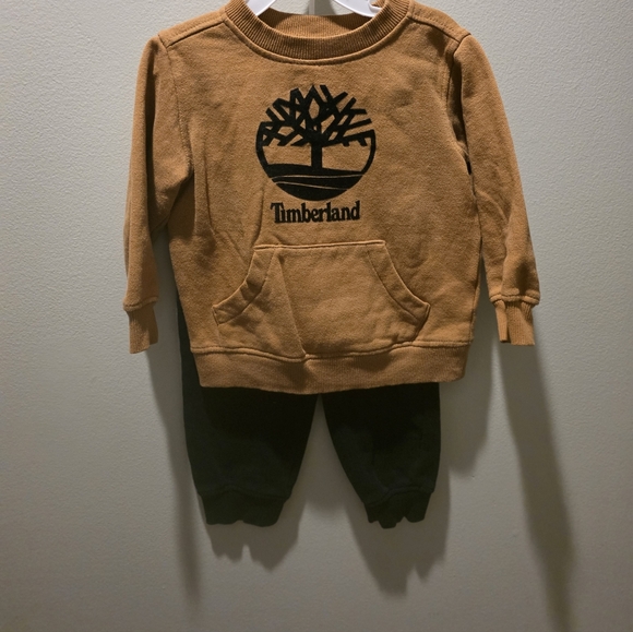 Timberland Other - Timberland Brown Sweatshirt and Black Pants Set